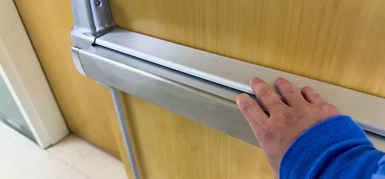 Installing a Push Bar on a Door Mountlake Terrace